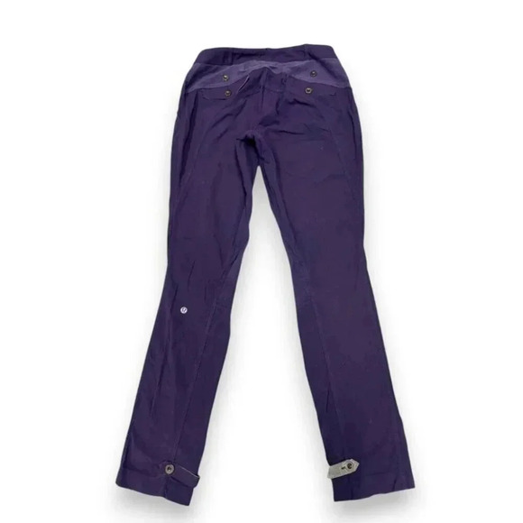 Lululemon Pedal Power Cycling Pant Dense Purple Reflective Commuter Trouser Sz 6 - Picture 4 of 12